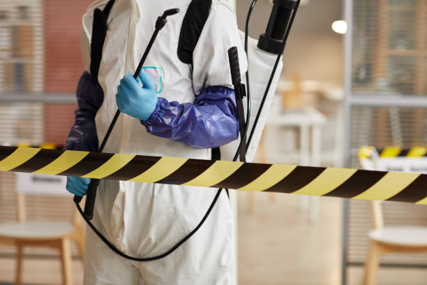 Professional Trauma Scene Cleanup technician working in Portsmouth, IA